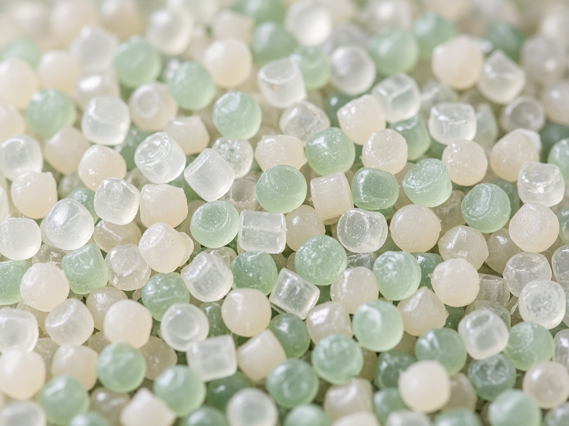 Recycled polymer pellets